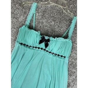 Vintage Frederick's of Hollywood Lingerie M Babydoll Slip Sheer Burlesque Y2K 90